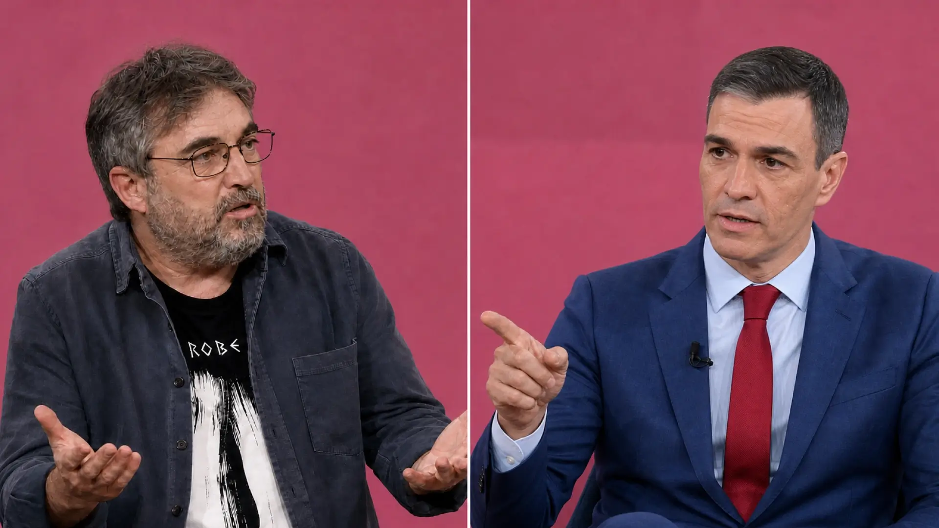 Jordi Évole y Pedro Sánchez se enfrentan en Espejo Público